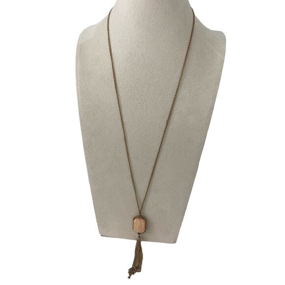 peach tassel necklace - Picture 1 of 4